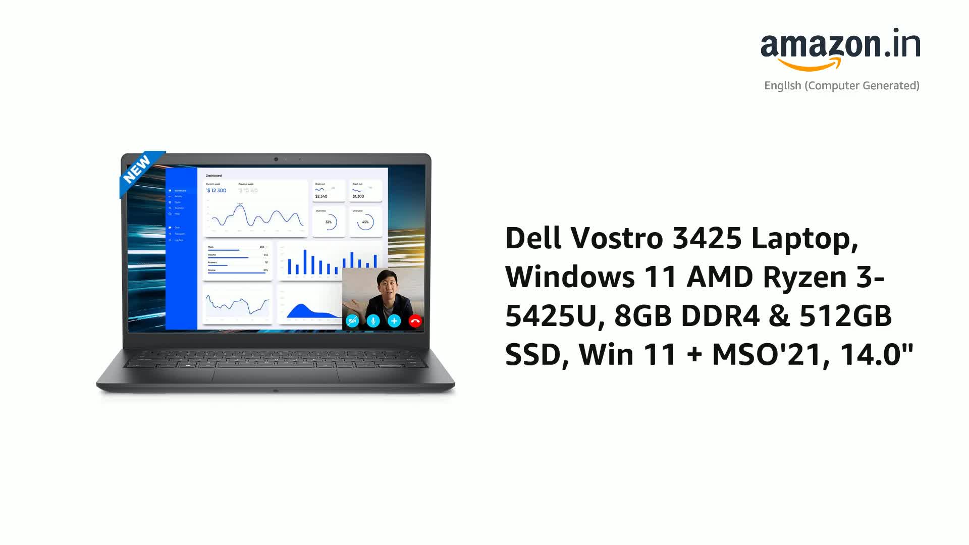 Windowsノート本体 DELL VOSTRO 3425 P152G AMD Ryzen 5 SSD DELL VOSTRO 3425 P152G AMD Ryzen 5 SSD